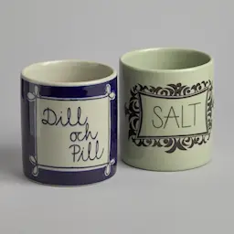 Rörstrand Burkar "Dill och Pill" och "Salt"