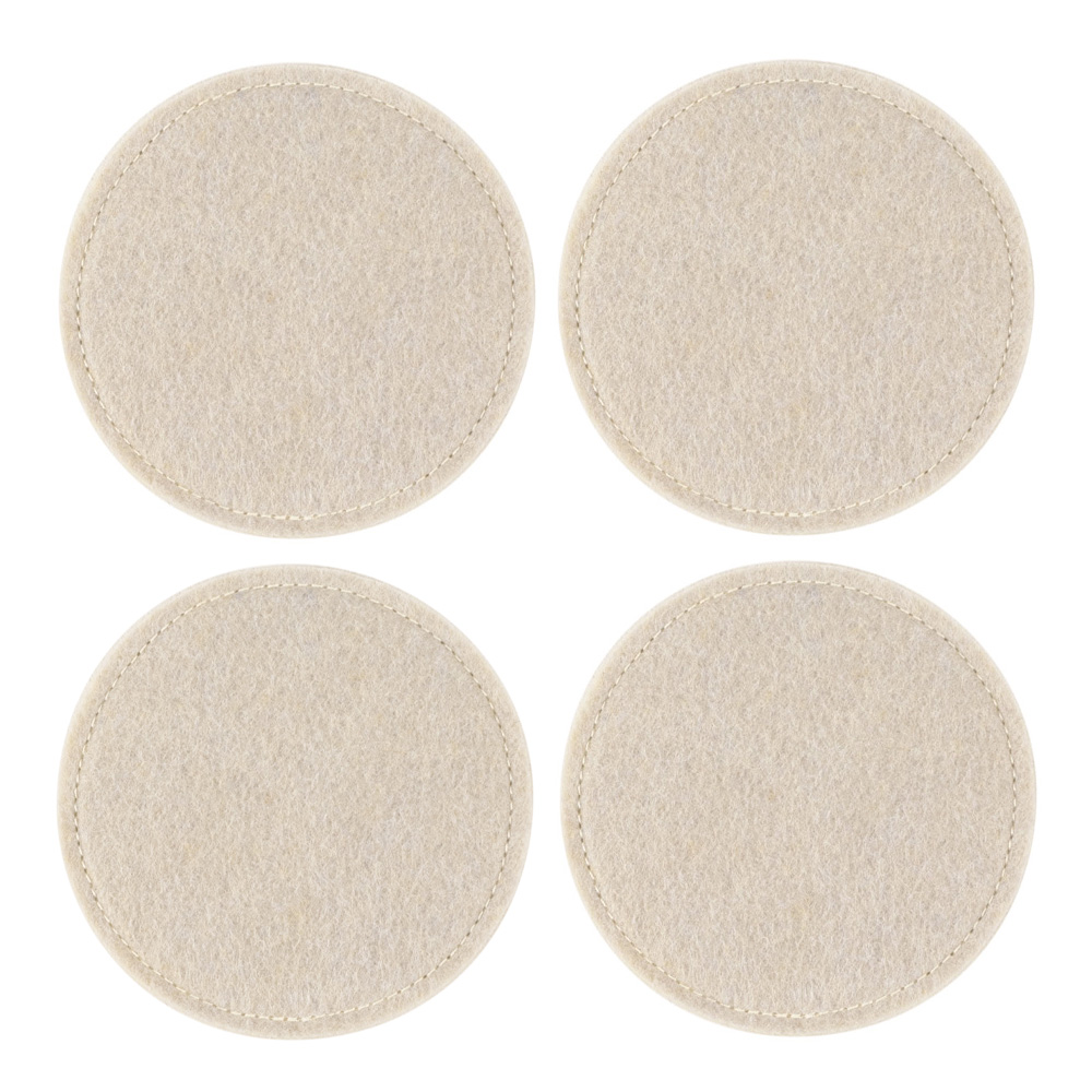 Läs mer om ZicZac - Nuno Glasunderlägg 10 cm 4-pack Beige