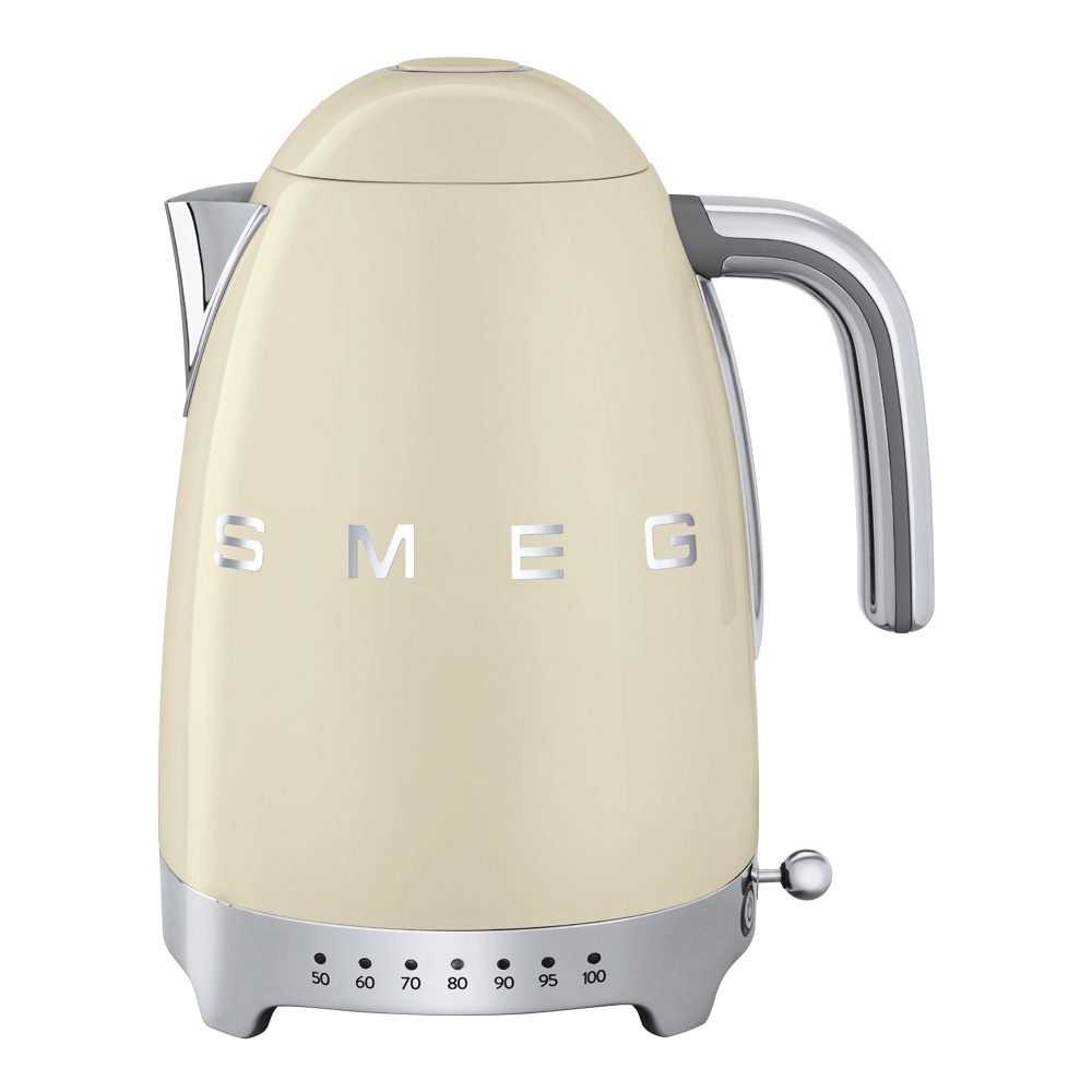 Läs mer om Smeg - Smeg 50s Style Vattenkokare 7 temperaturer 1,7 L Creme