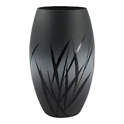 Nybro Crystal Nebbioso vase 20 cm grå