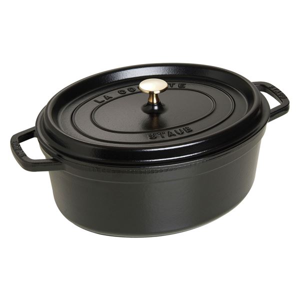 Staub – La cocotte Oval Gryta 5,5L Svart