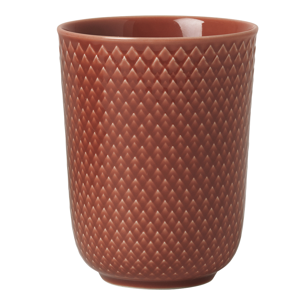 Lyngby Porcelain - Rhombe Color Mugg 33 cl Terracotta