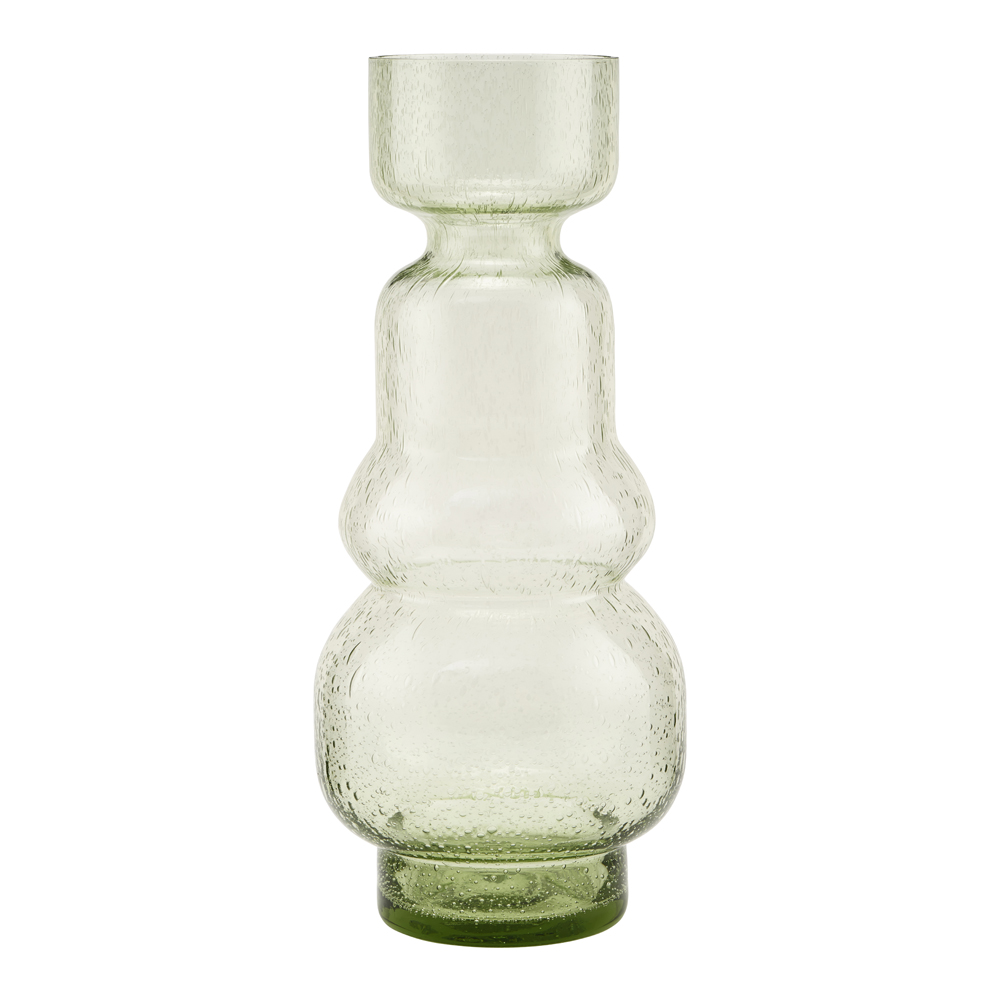 House Doctor – Organi Vas Glas 26 cm Grön