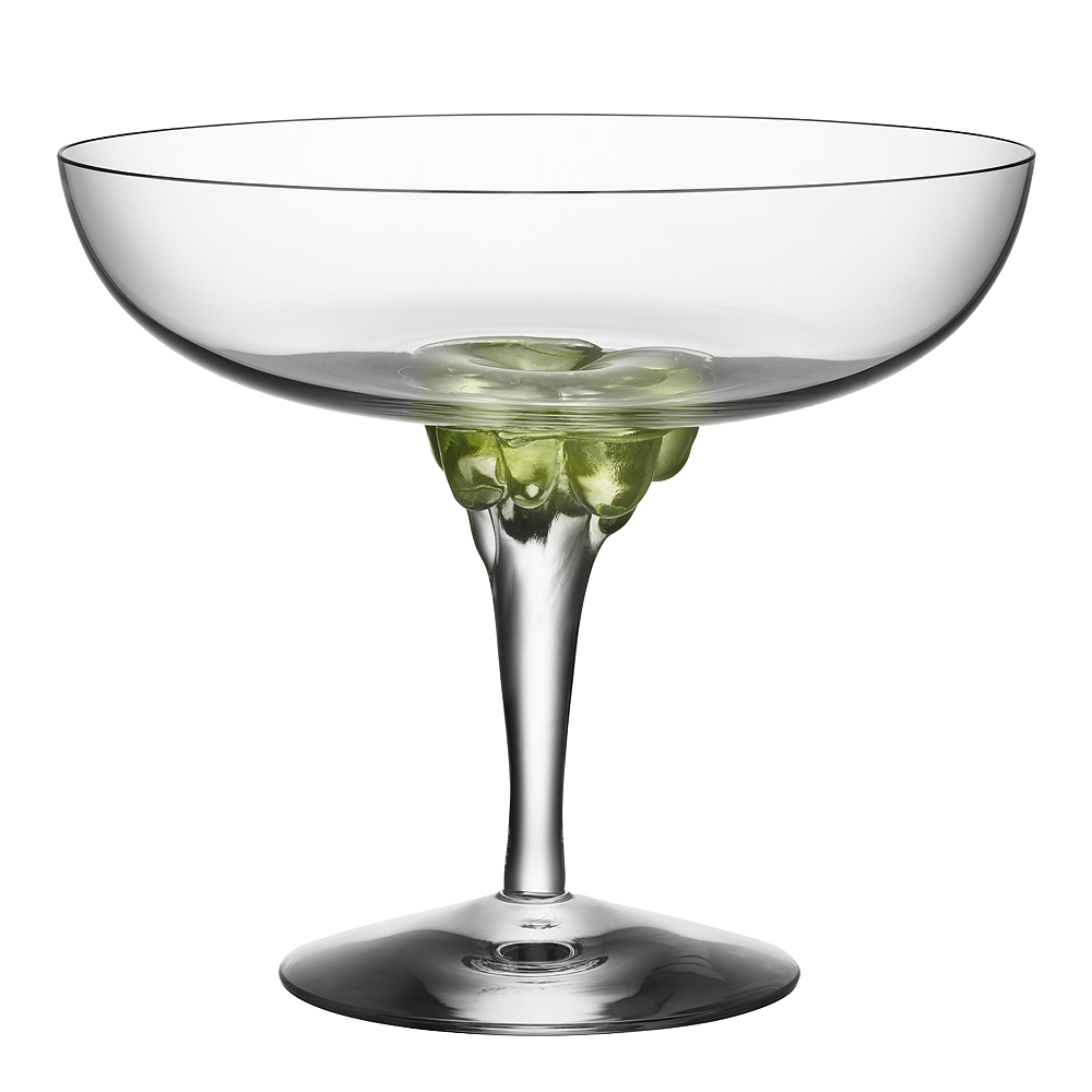 Kosta Boda - Sugar dandy champagneskål 25 cl grønn