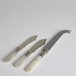 Vintage SÅLD Ostknivar och Smörknivar Pärlemor
