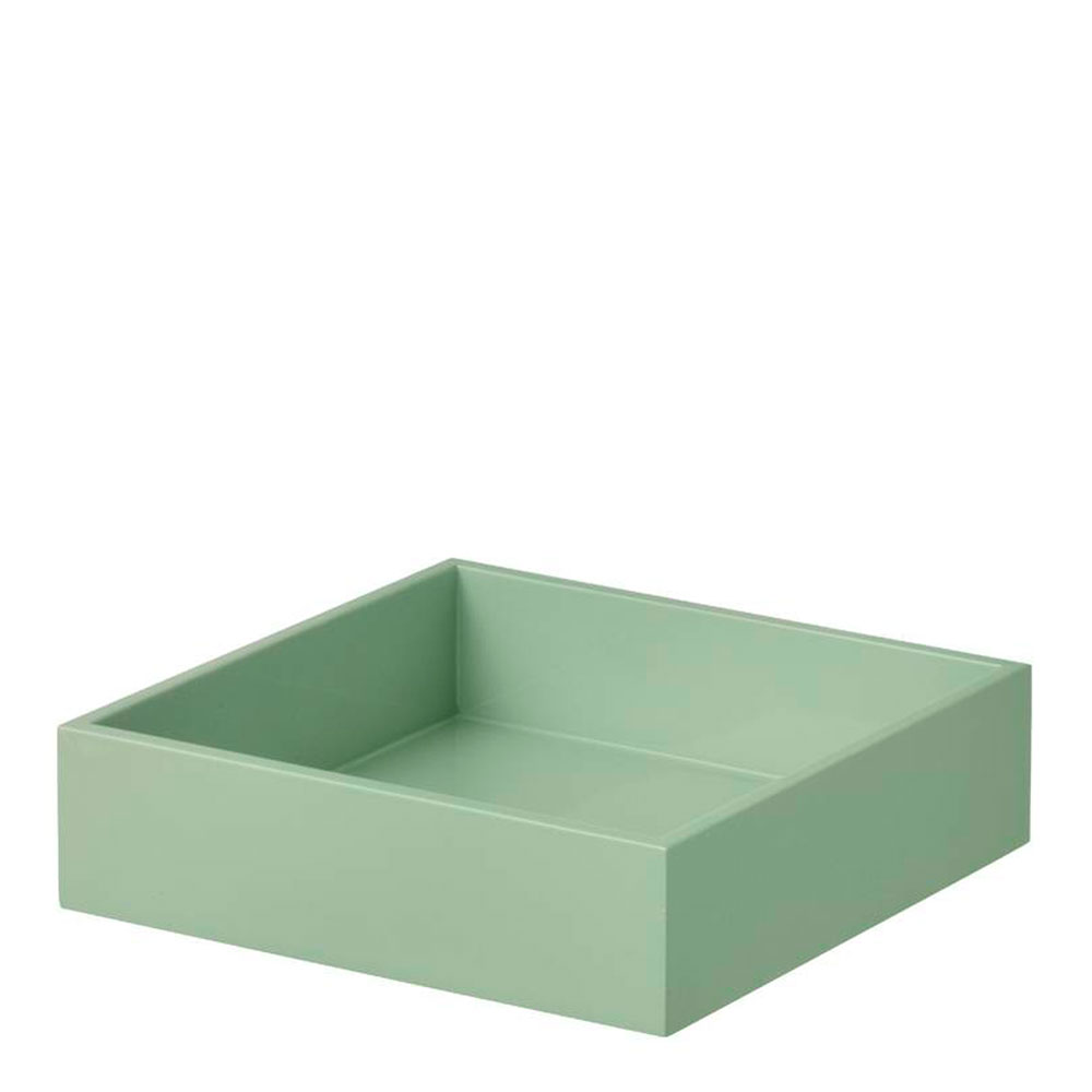 Bungalow – Lacquer Servettbricka 22,5×22,5×5 cm Grön