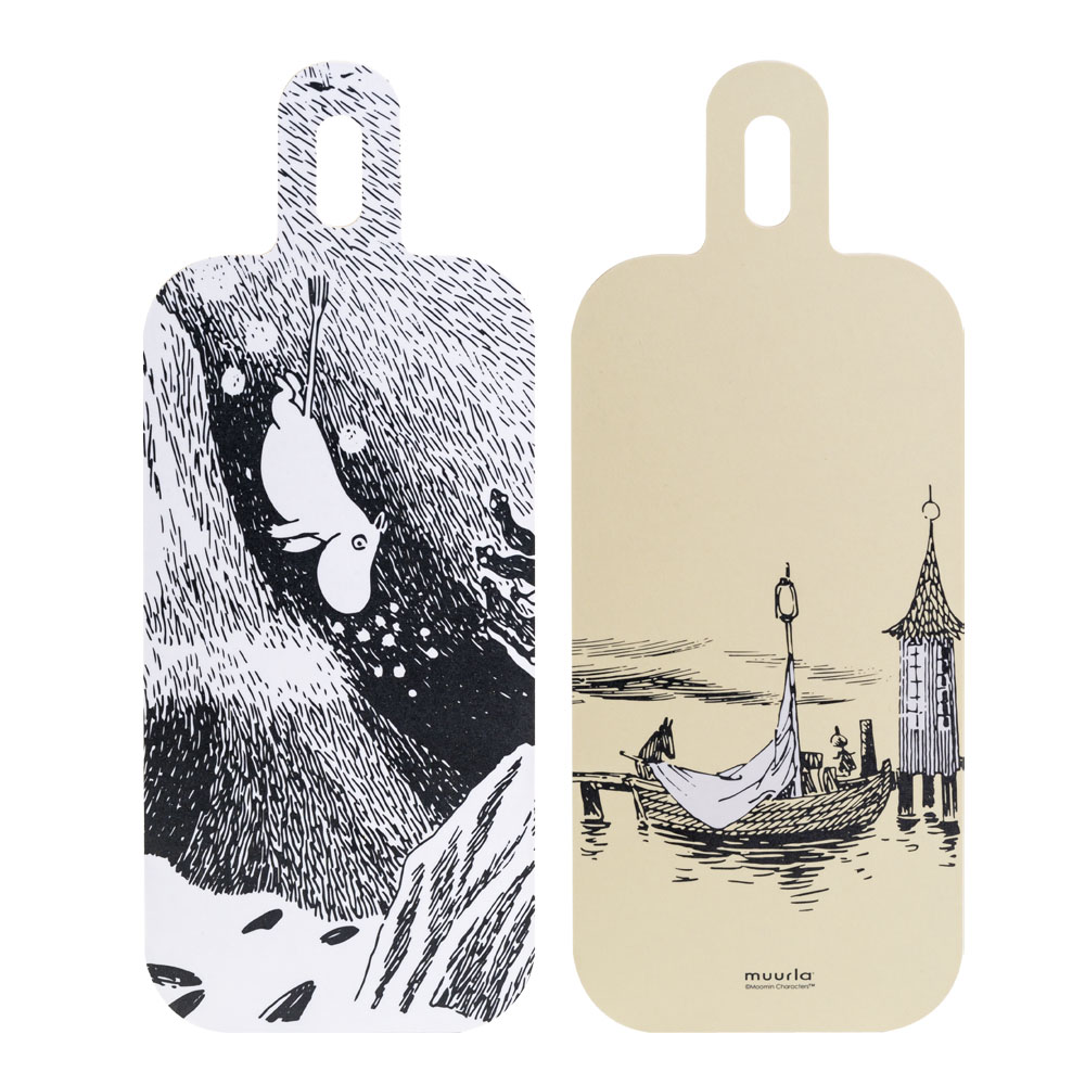 Muurla - Mummi tosidig skjærebrett 13x33 cm Eventyr på vannet