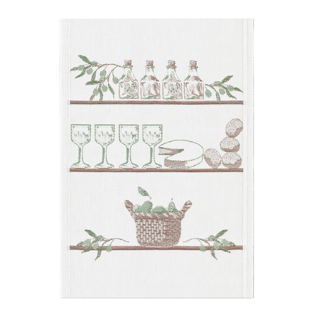 Ekelund - Kökshandduk Olivfest 35x50 cm Grå