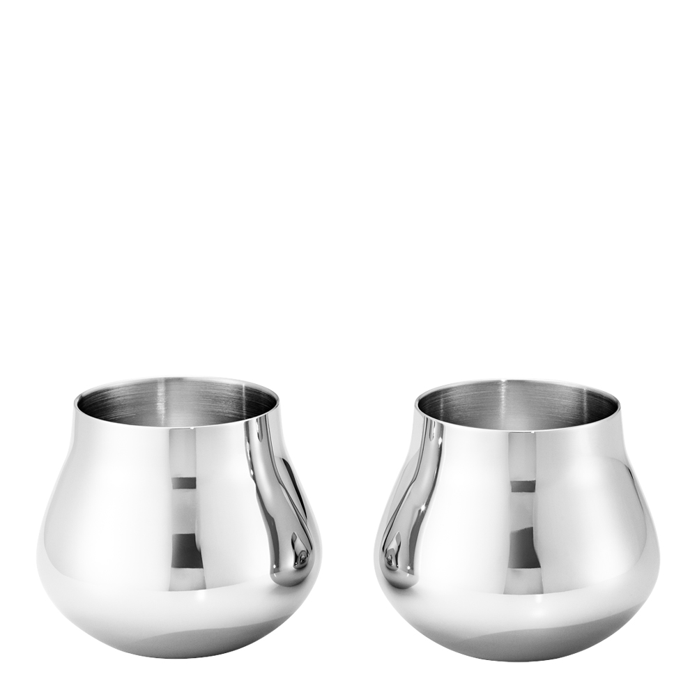 Georg Jensen - Georg Jensen Sky Snapsglas 8 cl 2-pack Rostfri