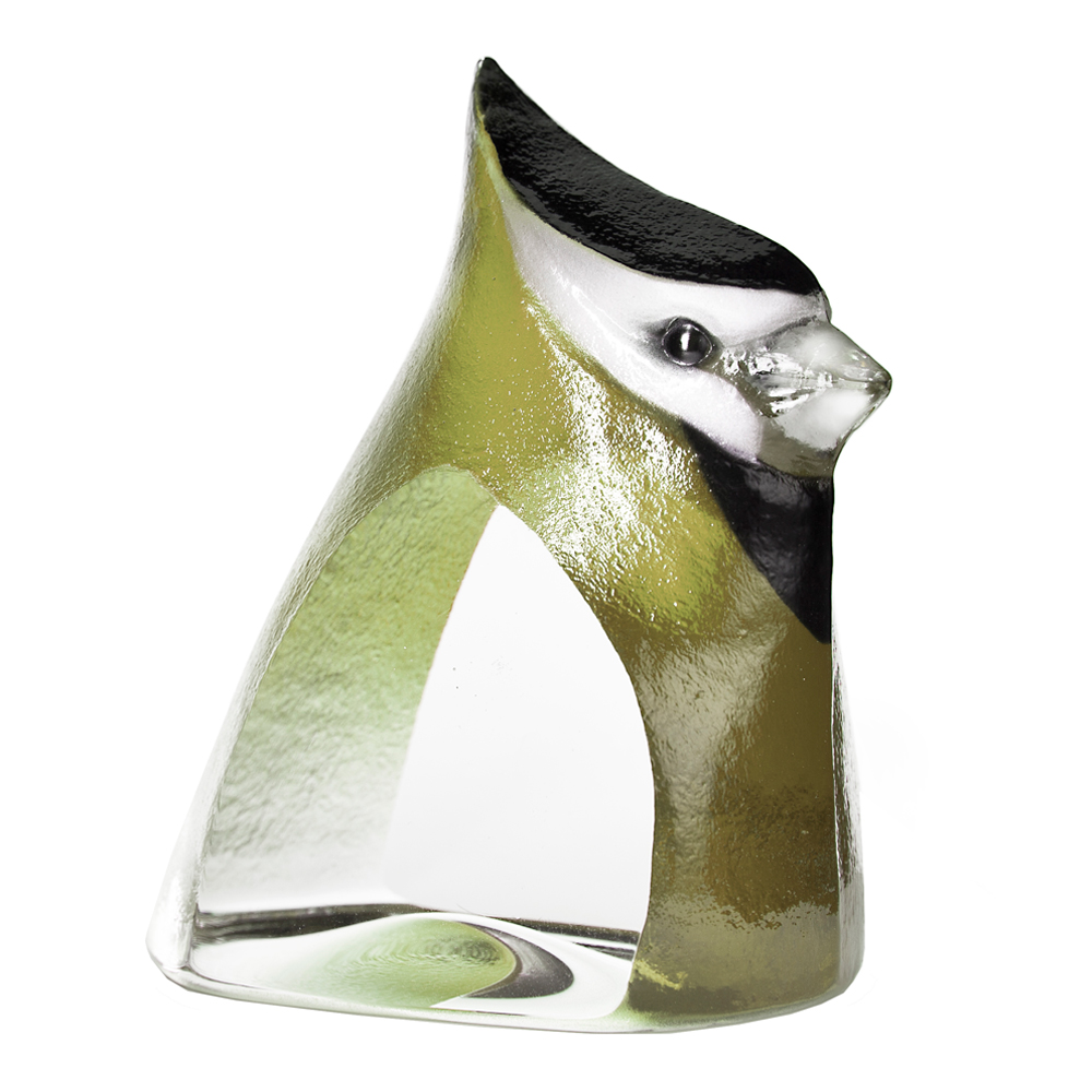Målerås Glasbruk - Safari Sculptures Birdie 12.5 cm Grön
