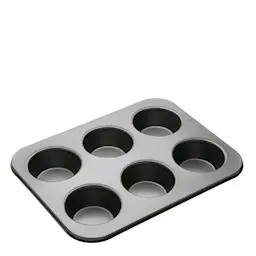 MasterClass Muffinsform för 6 stora muffins