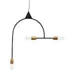 Arch Lampe Sort/Messing 