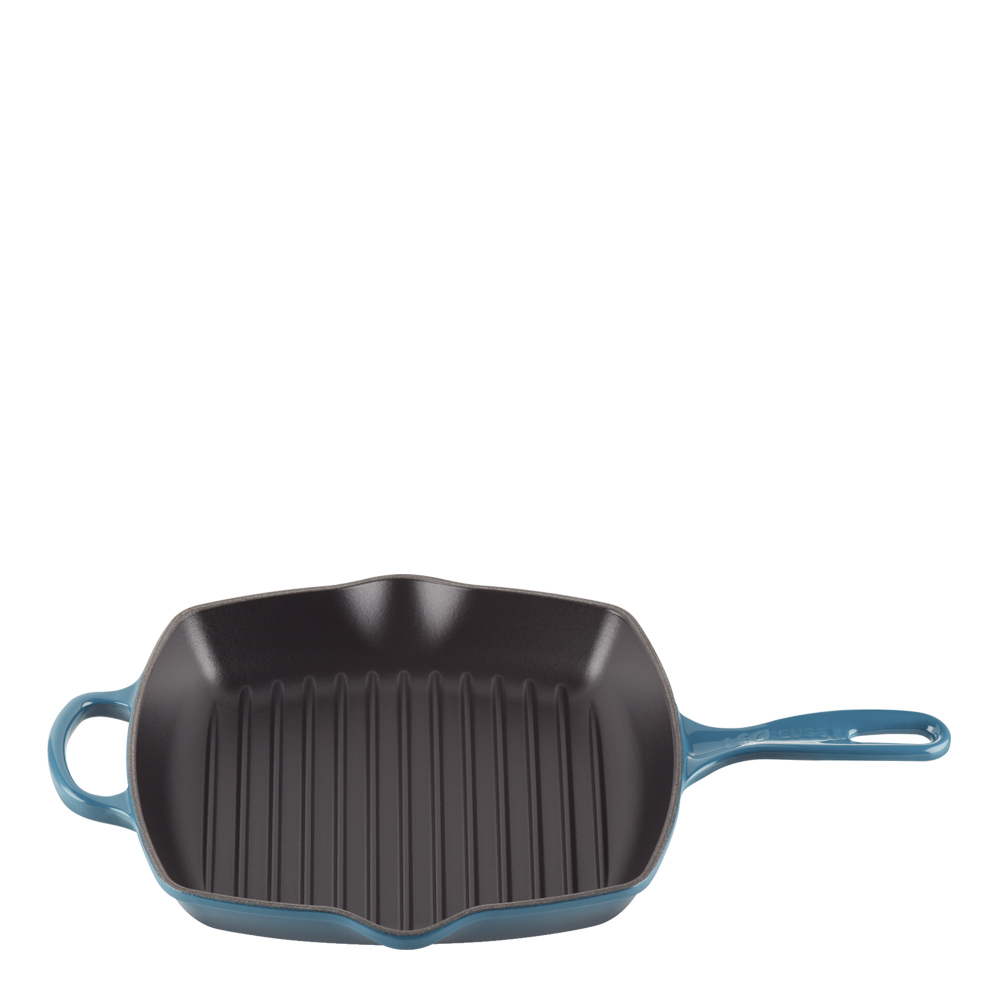 Le Creuset - Signature Grillpanna Kvadratisk 26 cm Deep Teal