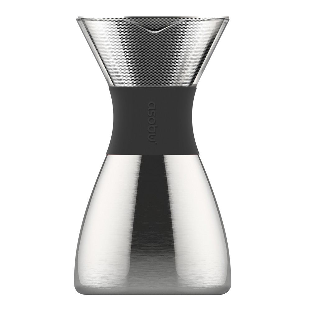 Asobu – Pour Over Bryggare 1 L Silver/Svart