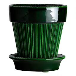 Bergs Potter Simona Kruka/fat 14 cm Grön emerald