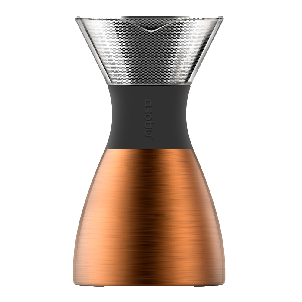 Läs mer om Asobu - Pour Over Bryggare 1 L Koppar/Svart