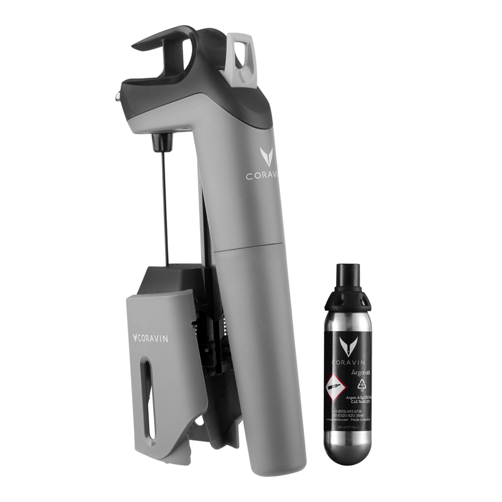 Coravin - Timeless three sl vinkonserveringssystem 2 deler grå