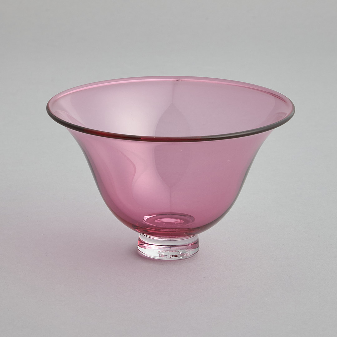 Gustavsberg Skål i Rosa Glas av Wilke Adolfsson
