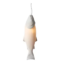 Pols Potten My Kiss Fish Taklampe Fisk 57 cm Hvit 