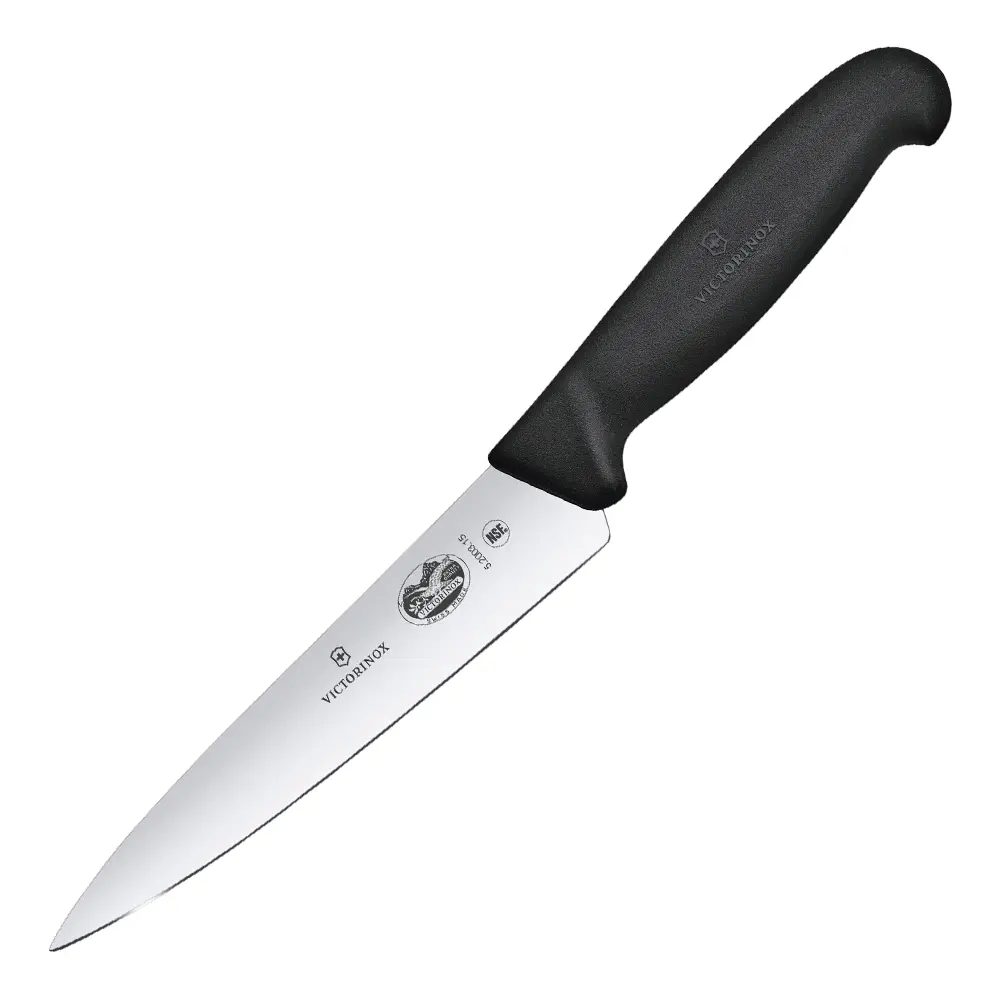 Fibrox kokkekniv 15 cm svart