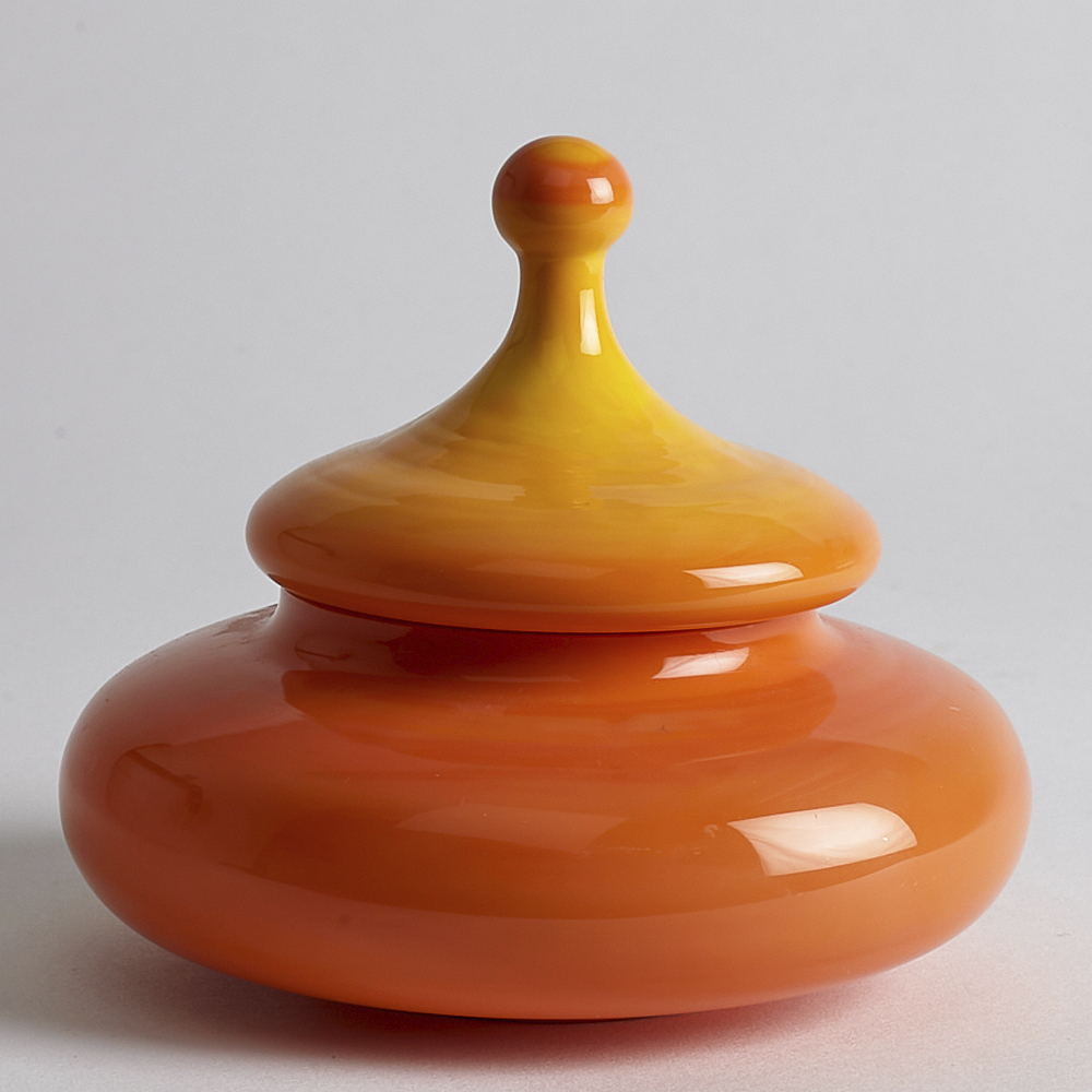 Vintage – SÅLD Lockskål glas Orange