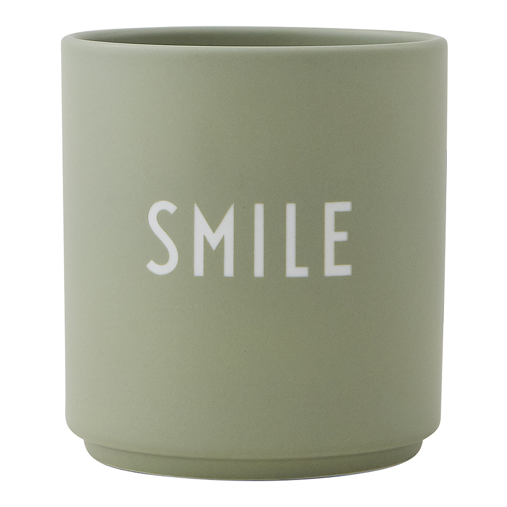 Läs mer om Design Letters - Favourite Cup Smile Grön