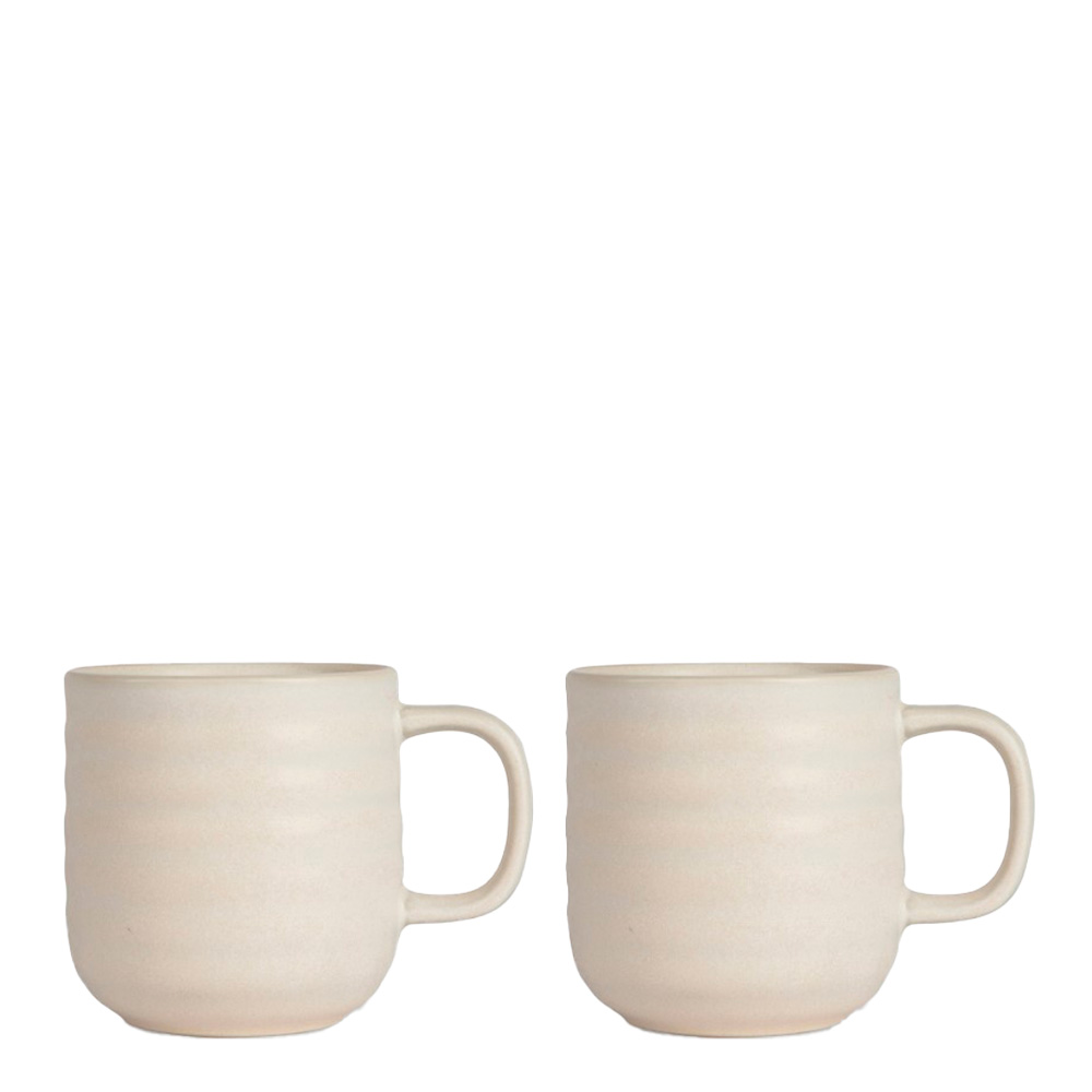 Sagaform - Ellen Mugg 37 cl 2-pack Benvit