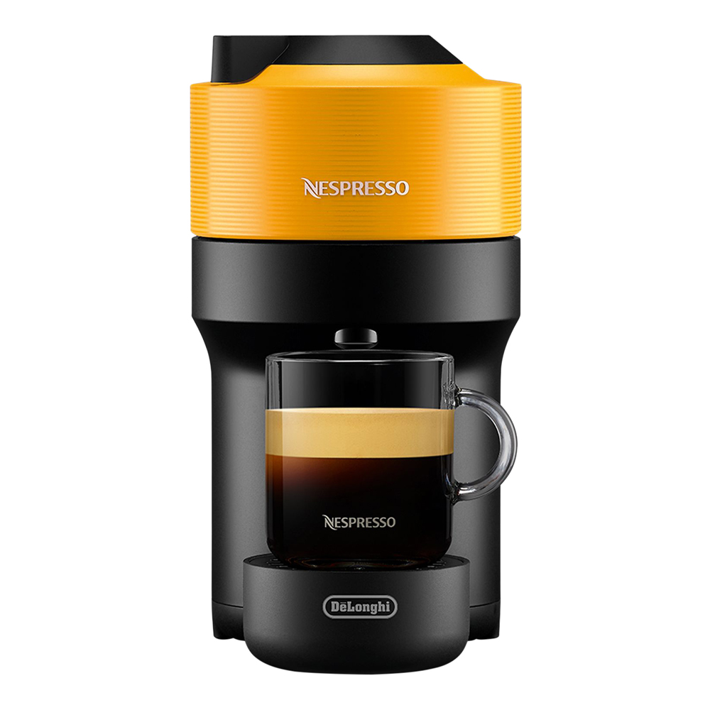 Läs mer om Nespresso - Nespresso Vertuo Pop Kapselmaskin Mango Yellow