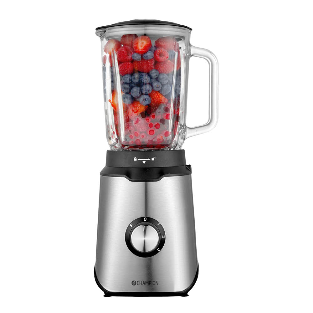 Läs mer om Champion - Blender 600W 1,5L Rostfri