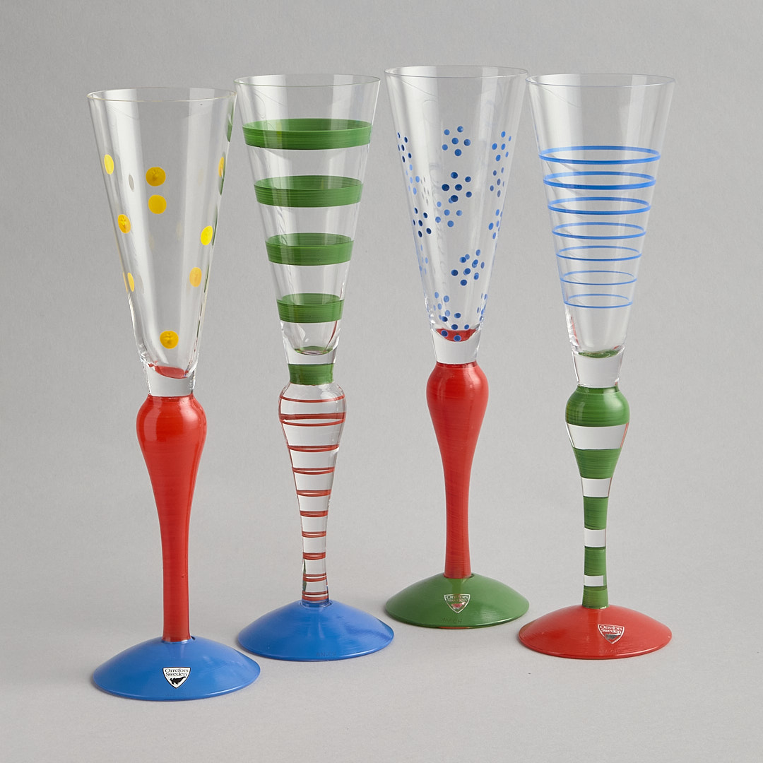 Läs mer om Orrefors - Clown Champagneglas 4 st
