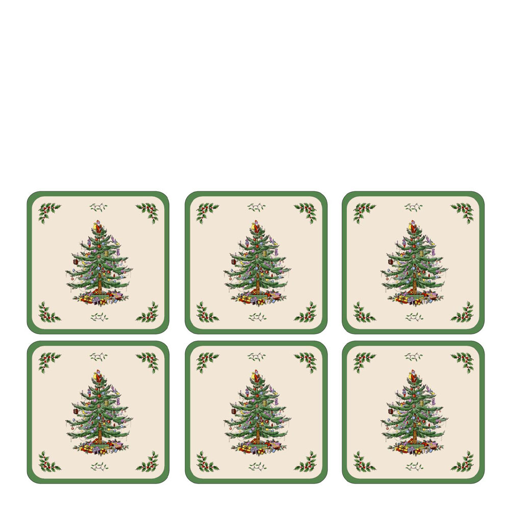 Pimpernel – Christmas Tree Glasunderlägg 6-pack