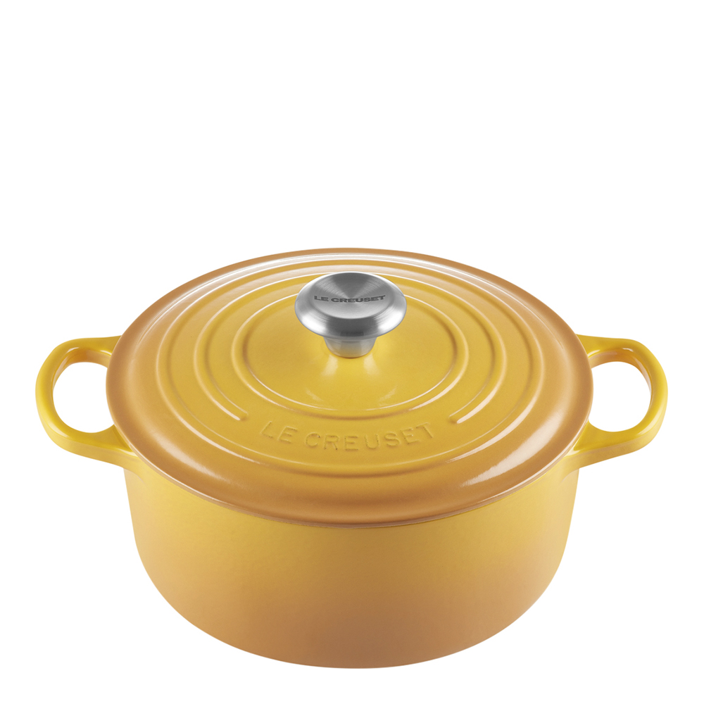 Läs mer om Le Creuset - Signature Gjutjärnsgryta rund 24 cm 4,2 L Nectar