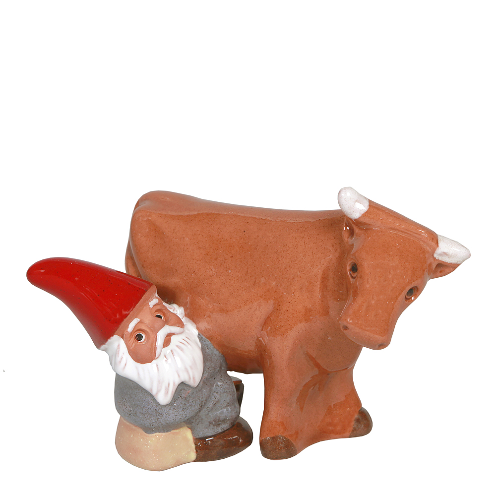 Rolf Berg Keramik - Microtomte mjölkar ko 8 cm