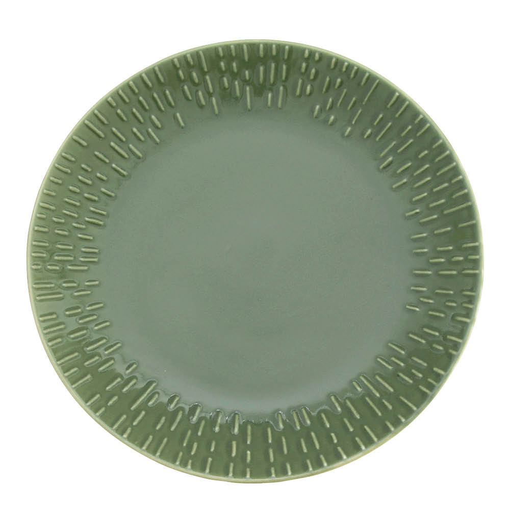 Aida – Confetti Desserttallrik 21 cm Oliv