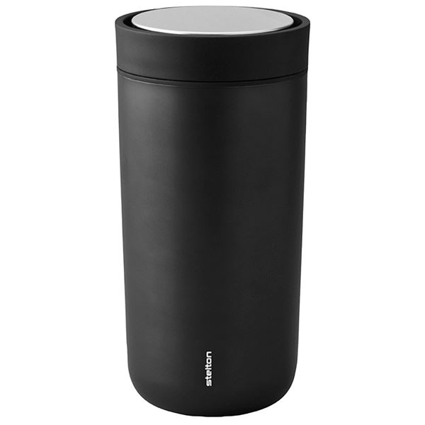 Stelton – To Go Click Mugg 40 cl Svart/Metallic