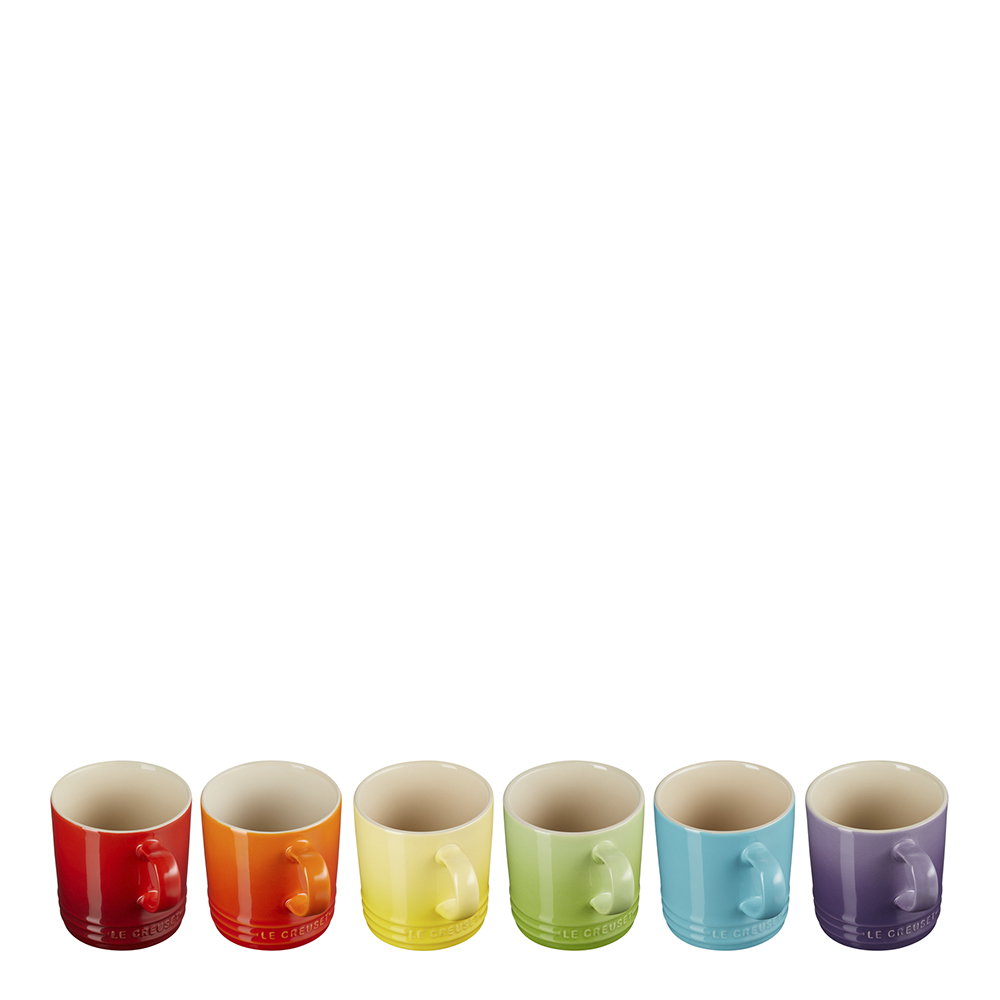 Le Creuset Rainbow Cappuccinokuppi 6 kpl