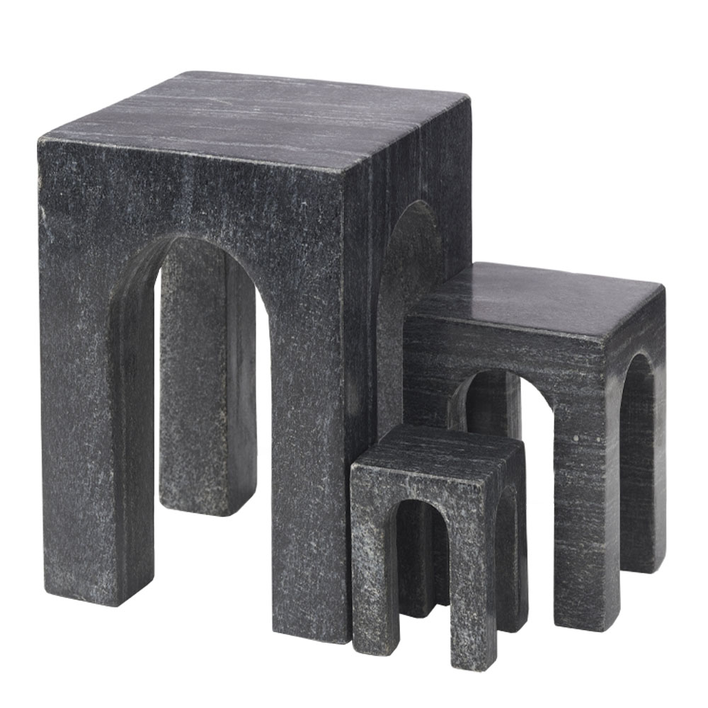 Gejst - Arkis Veistos 17 cm Marmori Musta