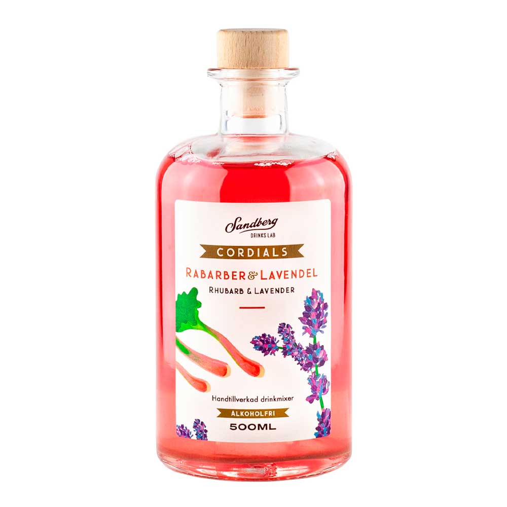 Sandbergs Drink Lab - Cordials Drinkmix Rabarber och Lavendel 500 ml