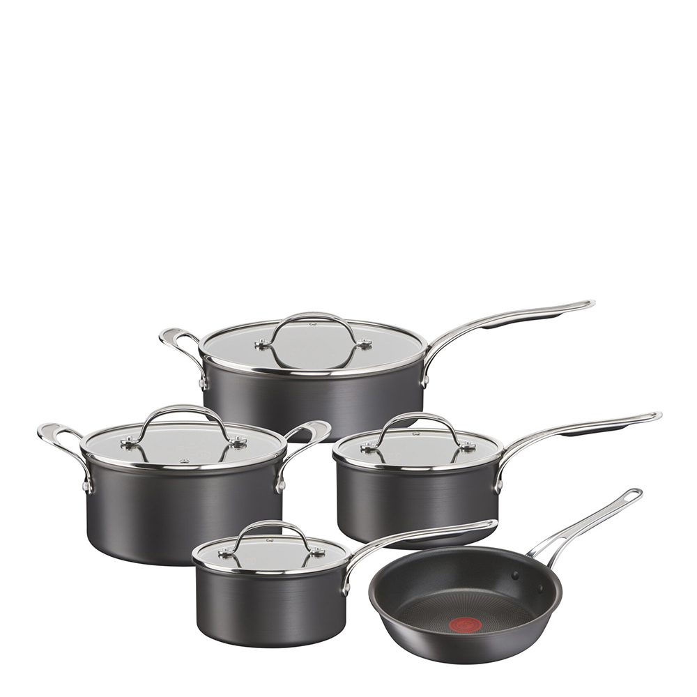 Jamie Oliver - Jamie Oliver Stekpanneset 9 delar Tefal Cooks Classic Hard Anodized