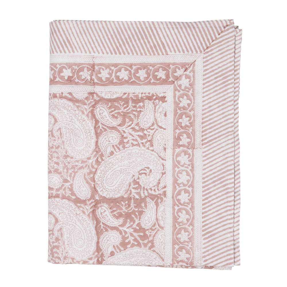 Chamois - Big Paisley Bordsduk 150x350 cm Rosa