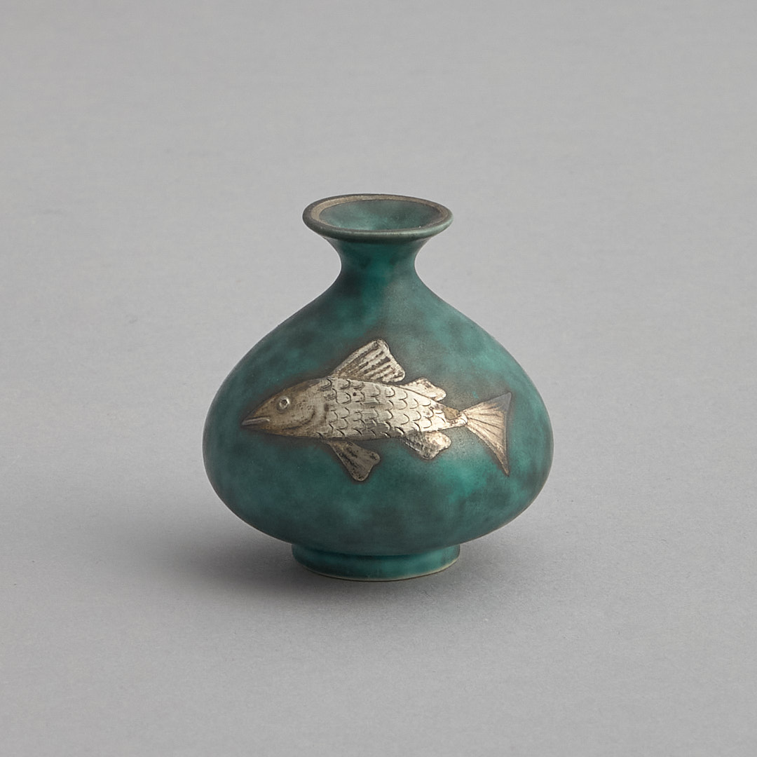 Gustavsberg – SÅLD ”Argenta” Miniatyr Vas Fisk