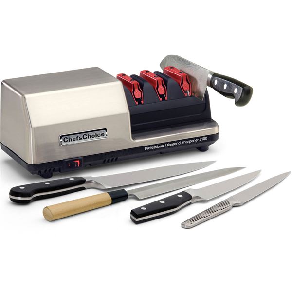 Läs mer om Chefs Choice - Elektrisk knivslip 2100 38 cm