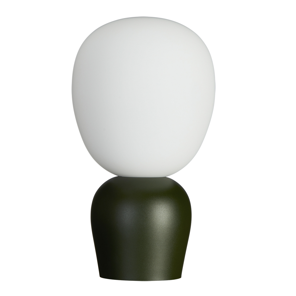 Läs mer om Belid - Buddy Bordslampa 18,4 cm Bottle Green/Opal Glas