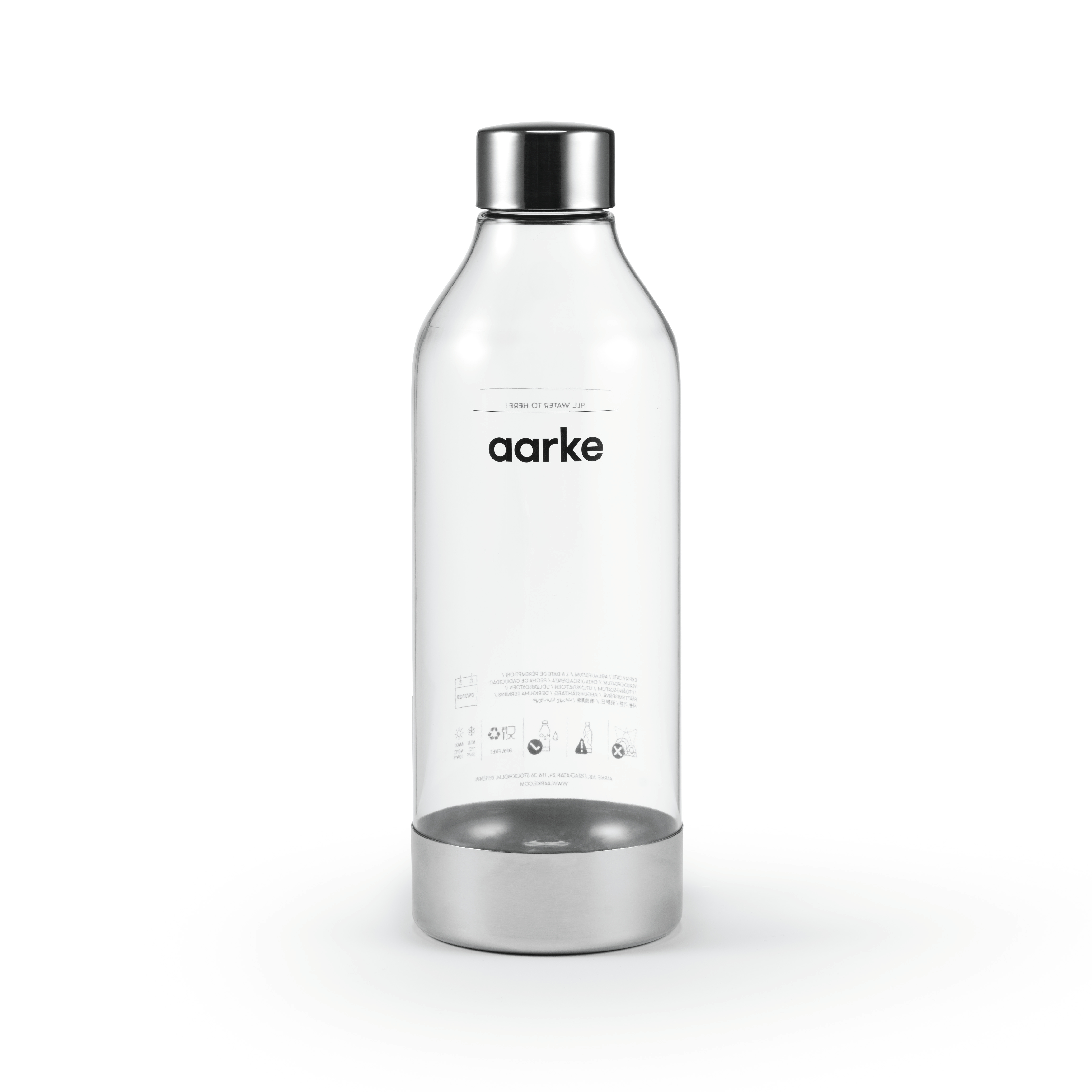 Aarke - Aarke PET-pullo 80 cl Kiillotettu teräs