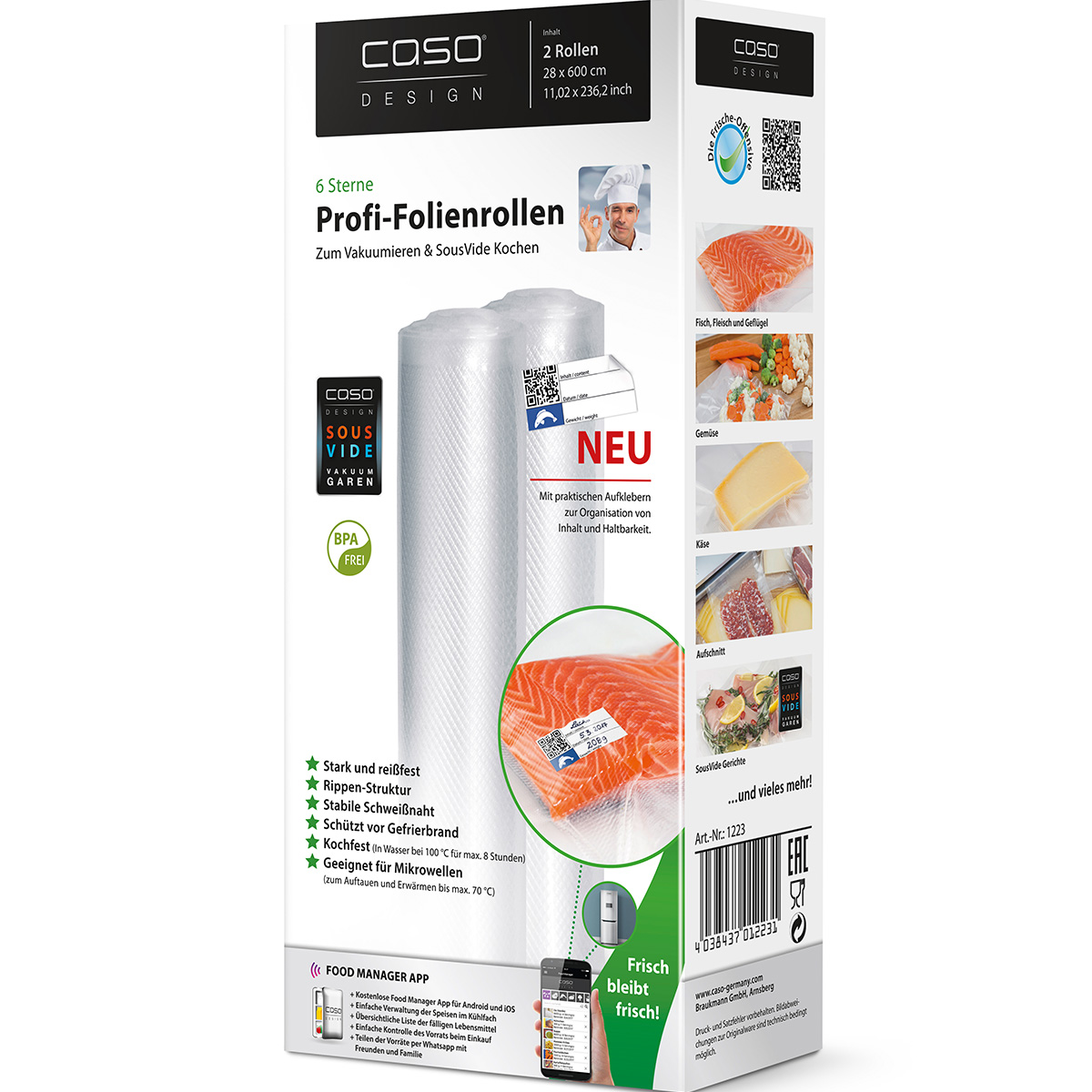 Caso – Folierullar 27,5×600 cm 2-Pack 150My