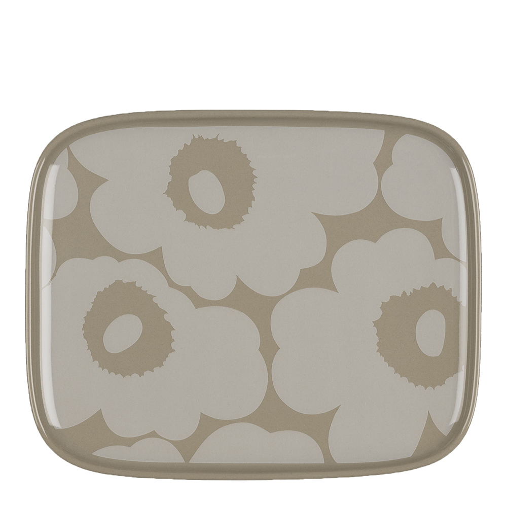 Marimekko - Unikko Tallrik 15X12 cm Beige/Vit