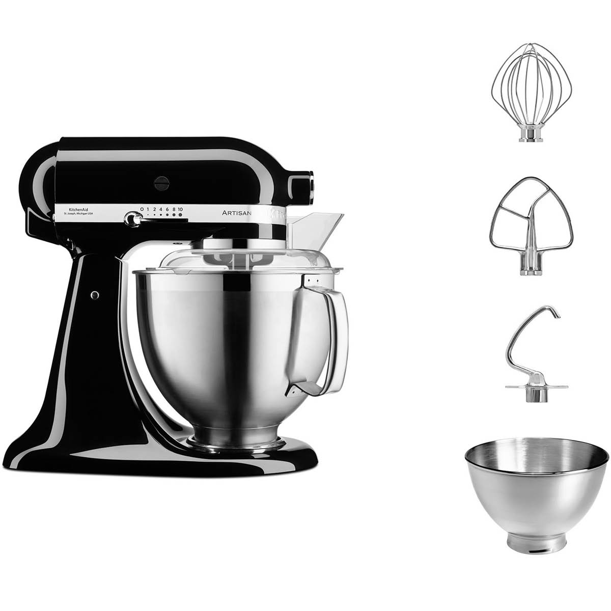 KitchenAid - KitchenAid Artisan Köksmaskin 5KSM185PS 4,8 L Svart