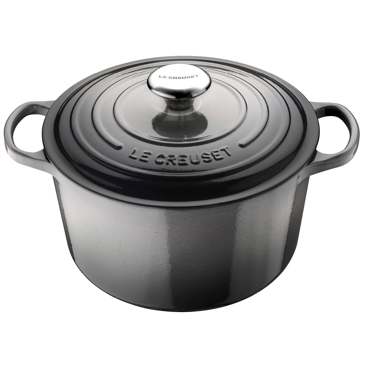 Läs mer om Le Creuset - Signature Gjutjärnsgryta rund 26 cm 6,3 L Flint