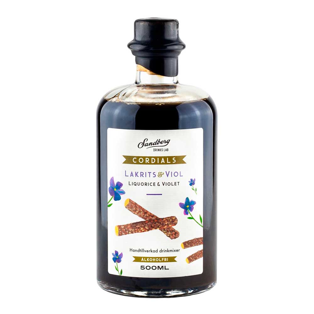 Sandbergs Drink Lab - Cordials Drinkmix Lakrits och Viol 500 ml