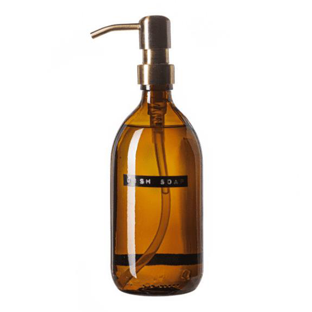 Wellmark - Oppvasksåpe m/pumpe 0,5L brun/messing